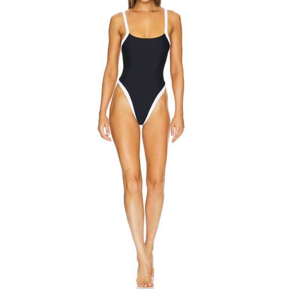NEW CAMILA COELHO zelia one piece in black & white